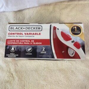 Black and Decker Control Variable Iron